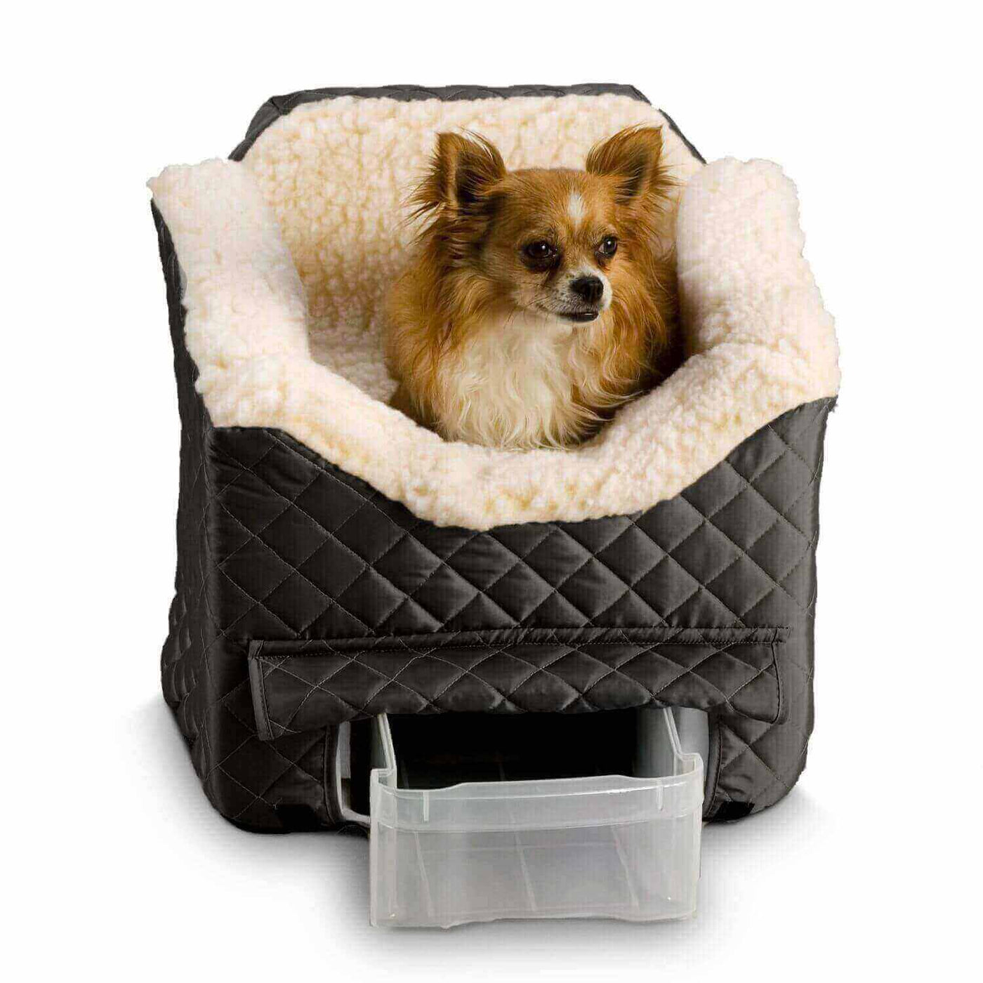 Snoozer Lookout II Pet Car Seat - Black - Small (tot 8 kg) met opberglade